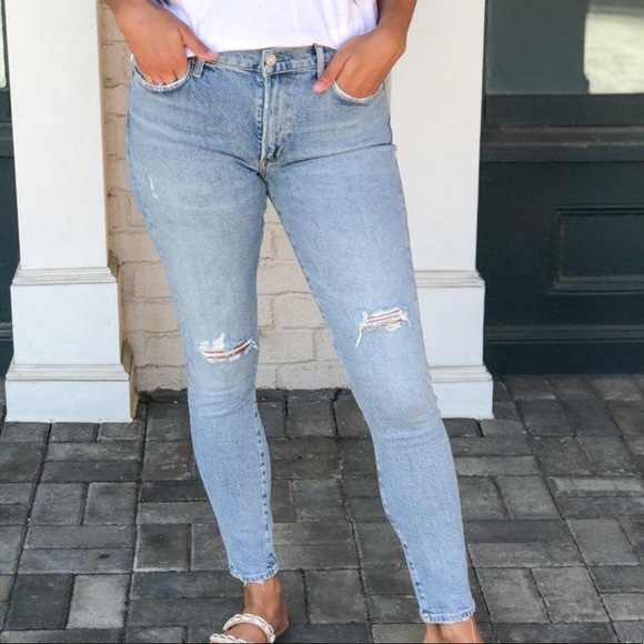 Agolde Sophie Mid Rise Ankle Jeans 